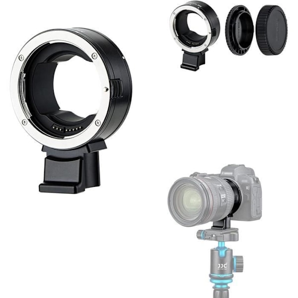 JJC Autofokus Objektivadapter för Canon EFEF-S till Canon RF EOS R Ra RP R3 R5 R5c R6 R6II R7 R8 R10 R50 R100