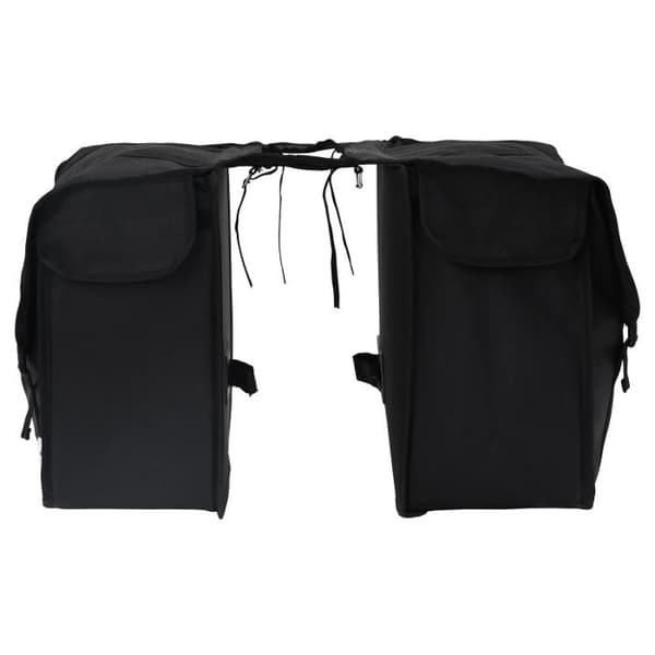Cykelväska - Dubbel 48 L - Svart - Polyester - Smart fästsystem Svart