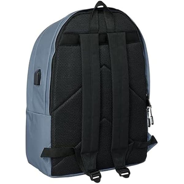 Ryggsäck för bärbar dator - SAFTA - Munich Basic - Återvunnen tyg - 15,6 tum - USB-port Grå