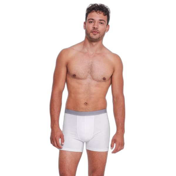 Sloggi GO ABC 2.0 - 2-pack korta trosor i grå bomull (95% bomull, 5% elastan) Vit XL