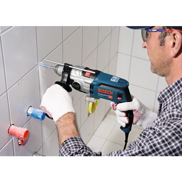 850W GSB 20-2 slagborr i L-CASE väska - BOSCH - 060117B400 Svart