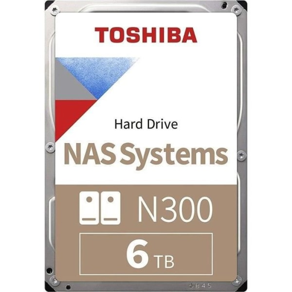 Wind Toshiba N300 6TB 3,5'' SATA III (6Gb-s) hårddisk (HDWG460UZSVA)