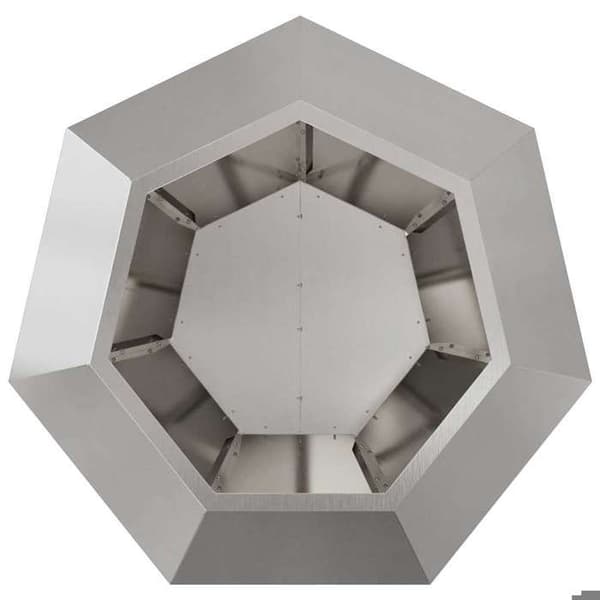 vidaXL Blomlåda Silver 75 x 75 x 60 cm Rostfritt stål 884046