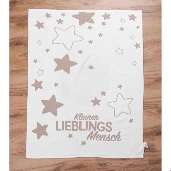 Täckning - Herding - Klaus - GOTS - Beige - Rektangulär - Ultra mjuk vit/beige
