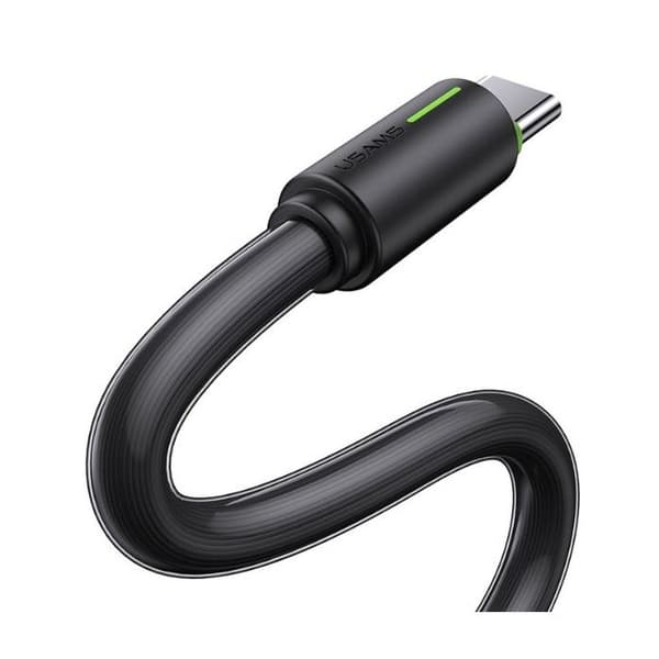 USB-C/USB-C-kabel USAMS 1 m 60 W Svart