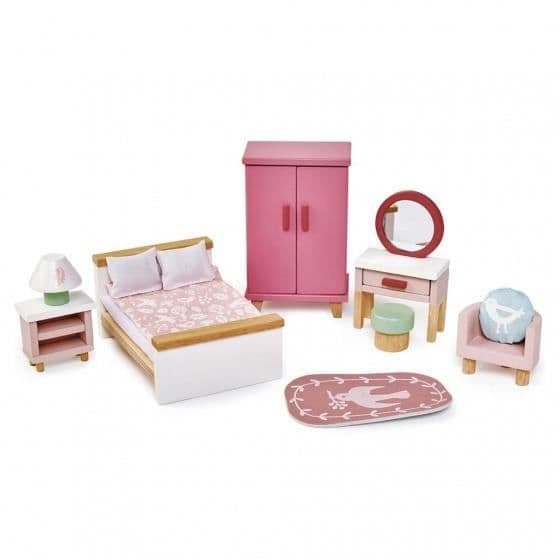 Tender Leaf Toys junior dockskåp 15 delar Rosa