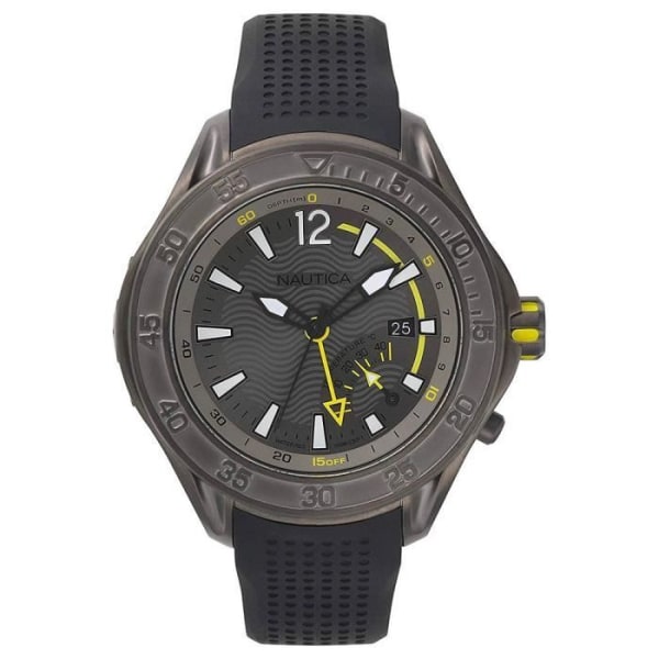 Nautica Analog Quartz Watch för män med silikonrem NAPBRW003