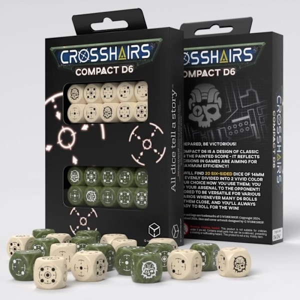 CROSSHAIRS COMPACT D6 PACK DES BEIGEETOLIVE 20 Q WORKSHOP QWOSTCA3