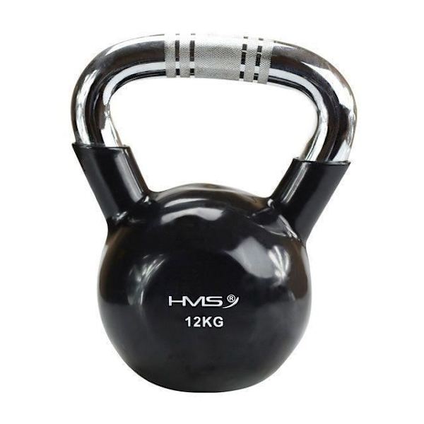 Kettlebell - HMS - KTC12 - 12 kg - Källa - Svart Svart