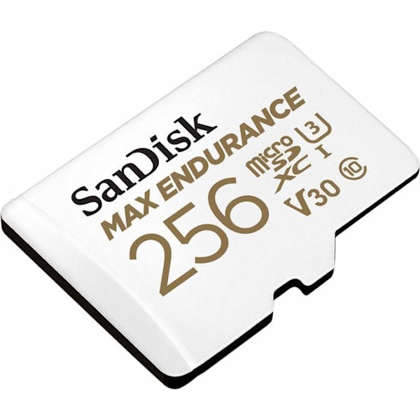 Minnekort - Sandisk - Max Endurance - 256 Go - Micro SDHC - Klass 10 - Svart