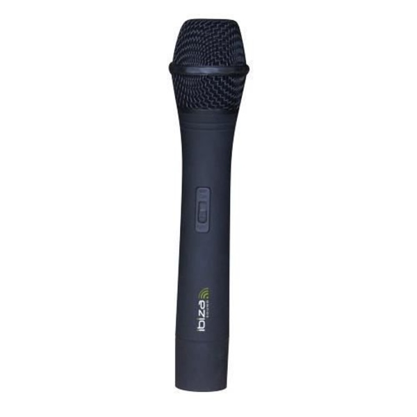 IBIZA VHF4 4-kanals VHF-mikrofonsystem - Svart Svart