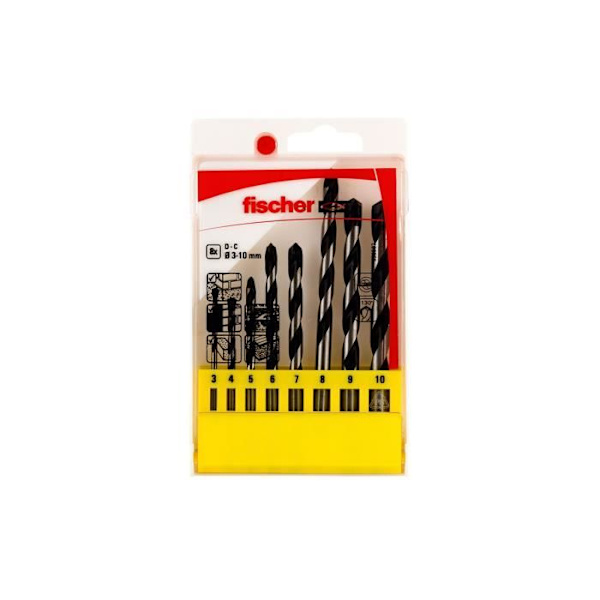 Pack 8 Borrmaskiner E 3/4/5/6/7/8/9/10 536607 Fischer