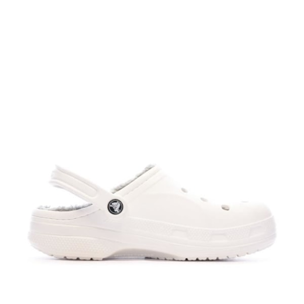 Crocs Unisex White Baya Fodrade Clog Sandaler - CROCS - Hartskonstruktion - Pälsfoder Vit 41