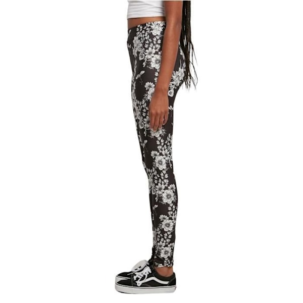 Urban Classics Soft AOP damleggings - svarta - XL Svart jag