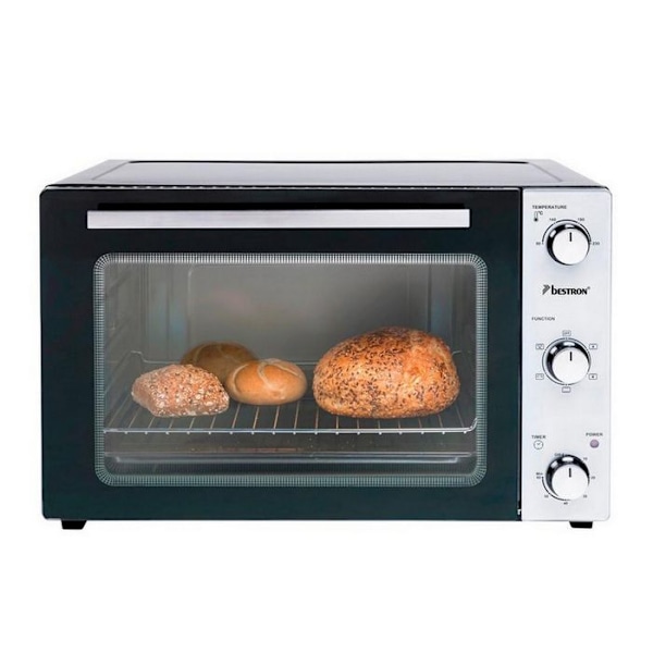 Bestron AOV45 elektrisk varmluftsugn - 45 L - 1800 W - Svart