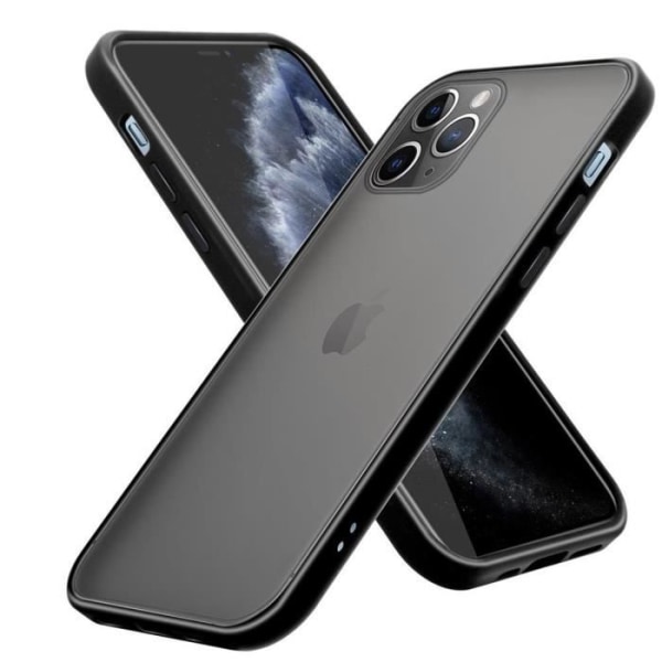 Fodral till Apple iPhone 11 PRO i MATT SVART Cadorabo Cover Hybrid Silikon TPU-skydd