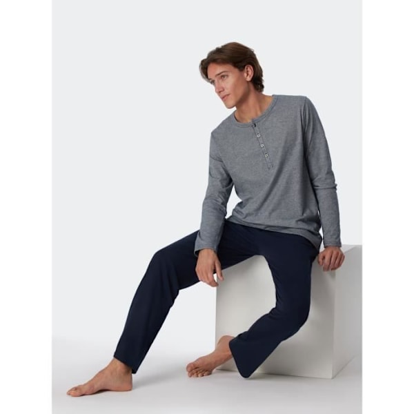SCHIESSER Lång pyjamas Blå 64