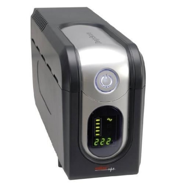 ROLINE DesignSecure Line Interactive Inverter - Svart, Silver - 525 VA - 315W - LCD - USB - Kompakt Svart, Silver