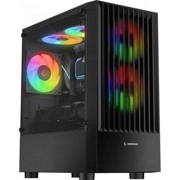 Boet - station för PC-komponent Rampage - LYRA - Svart Mesh RGB-boet