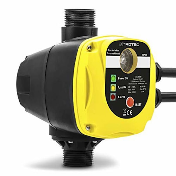 TROTEC Elektronisk tryckvakt TDP DS automatisk styrning för vattenpumpar utan stickpropp
