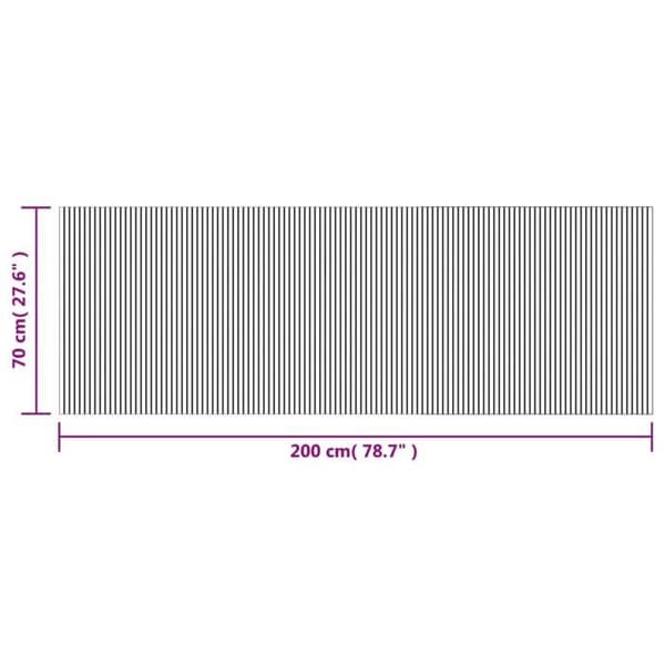 vidaXL Mörkbrun rektangulär matta 70x200 cm bambu, vardagsrumsmatta, rektangulär matta, modern matta, matta 376749