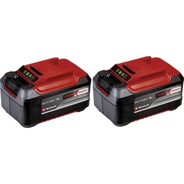Einhell Dubbelbatteri 5,2 Ah Twinpack Power X-Change (Lithium-Ion, 18V, för alla Einhell Power X-Change enheter)