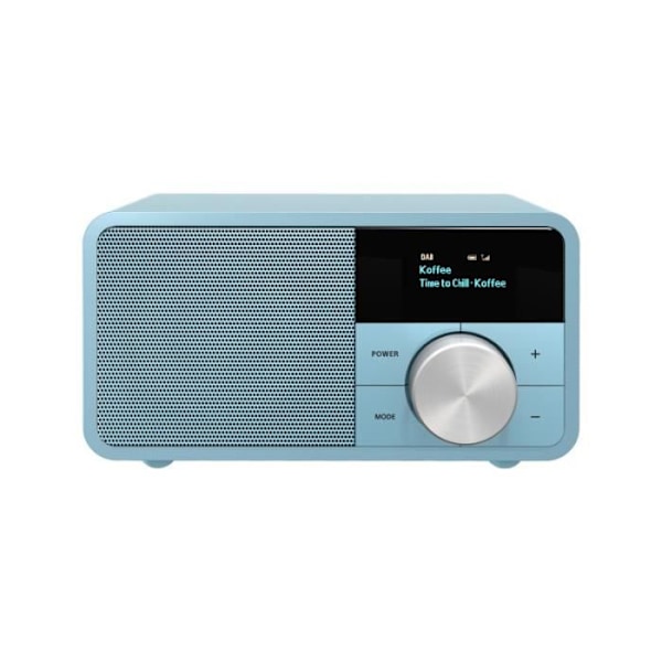 DAB+ radio - SANGEAN - ÄKTA MINI DAB+ (DDR-7) - Bluetooth - AUX in - Träfodral Blå