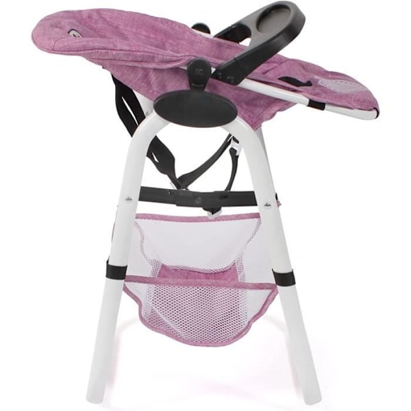 Hög stol för dockor - Bayer Chic 2000 - Rosa jeans - 37 x 34 x 71 cm - Från 3 år - Unisex Rosa