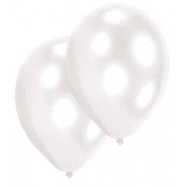 Amscan ballongset Perle 27,5 cm vit latex 25 st Vit