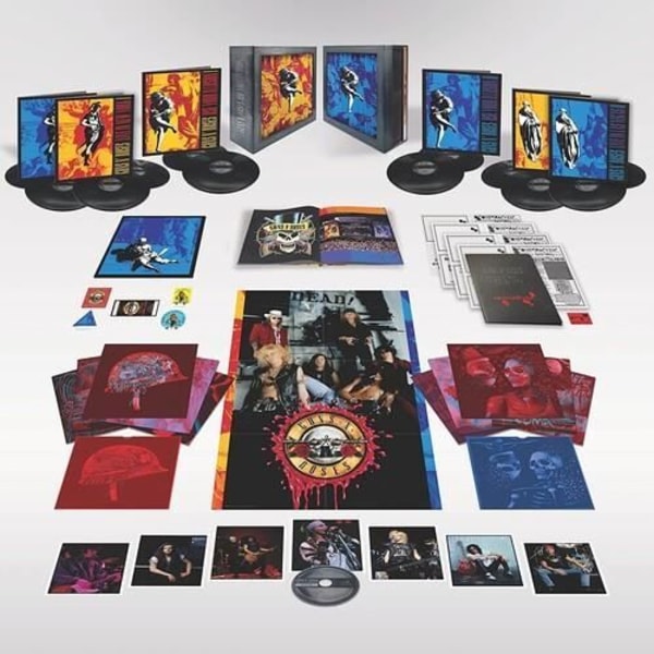 Guns N Roses - Use Your Illusion [Super Deluxe 12 LP/Blu-ray] [VINYL LP] Spill av överdimensionerade föremål, med Blu-Ray, Boxed Set, Deluxe Ed