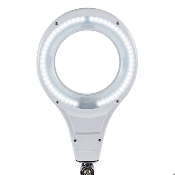 MAULmakro Lampa förstoringsglas LED - stativ - vit - metall|plast - 1 styck - 79 x 18,5 x 45,5 cm - MAUL