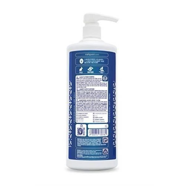 Válquer Zero Silver Platinum Professional Shampoo Fri från sulfater, salter och silikoner. Vitt, grått och blont hår 3367