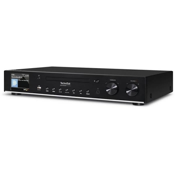 Radiomottagare - TECHNISAT - DIGITRADIO 143 CD - DAB+ - Bluetooth - USB Svart