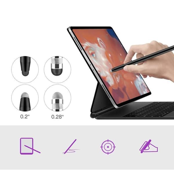 Stylet Tech-Protect - 4 Spetsar - Kompatibla Telefoner och Surfplattor - Snabb Respons - Plast
