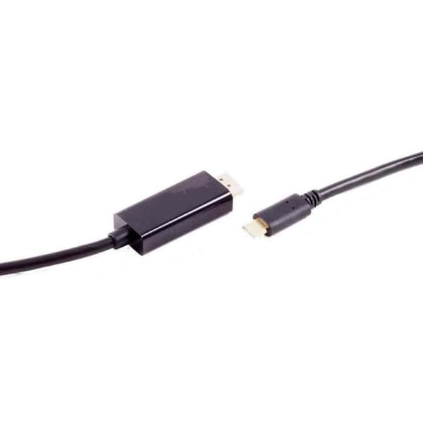 Adapterkabel - SHIVERPEAKS - BASIC-S - USB 3.1/C - 1,8 m - HDMI-A hane