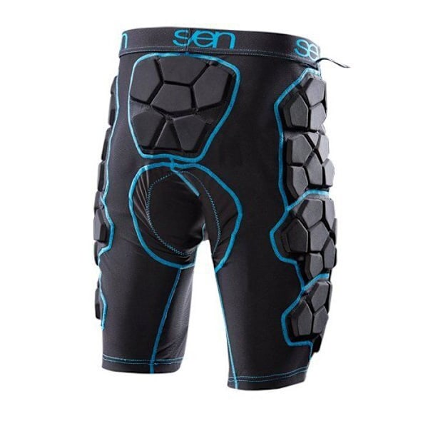 Skyddshorts - Seven - Flex - Svansskydd Hex Flex - Benvaddering - CE-certifierad svart S