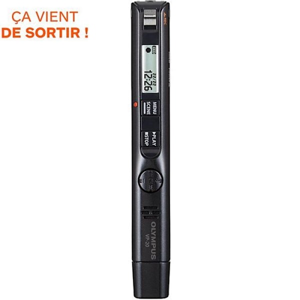 Digital diktafon - OLYMPUS - VP-20 - 8 GB - Antifriktionsfilter - USB