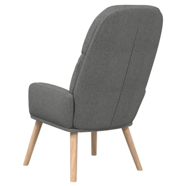 vidaXL Relaxstol Ljusgrå Tyg 340990