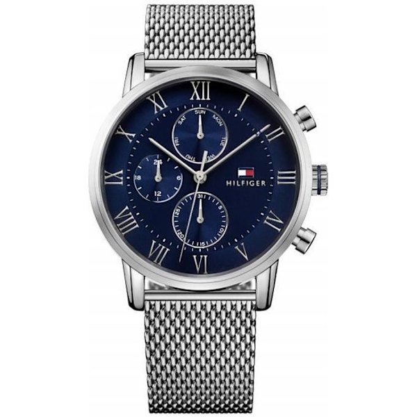 Klocka - Tommy Hilfiger - 1791398 - Rostfritt stål - Milanese armband - Blå urtavla Pengar
