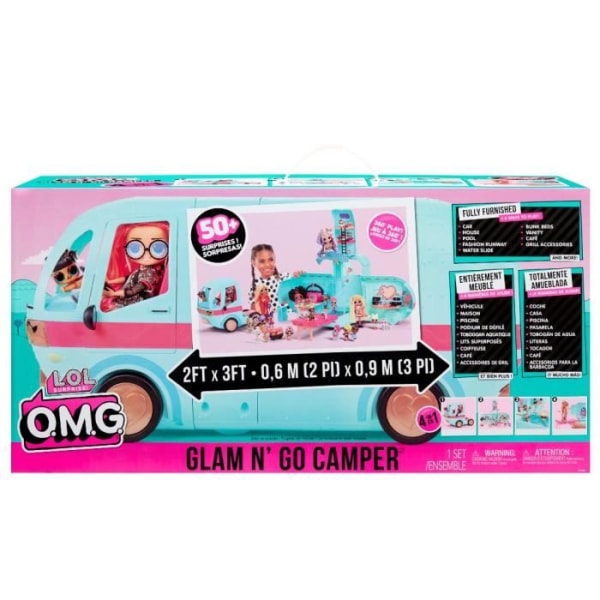 LOL. Surprise OMG Glamper (Blå) - Dolls Campervan - L 90 x H 60cm