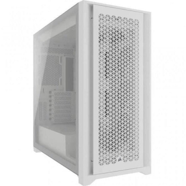 PC-fodral - CORSAIR - 5000D CORE AIRFLOW - ATX Mid-tower - Optimerat luftflöde frontpanel - Vit - (CC-9011262-WW)
