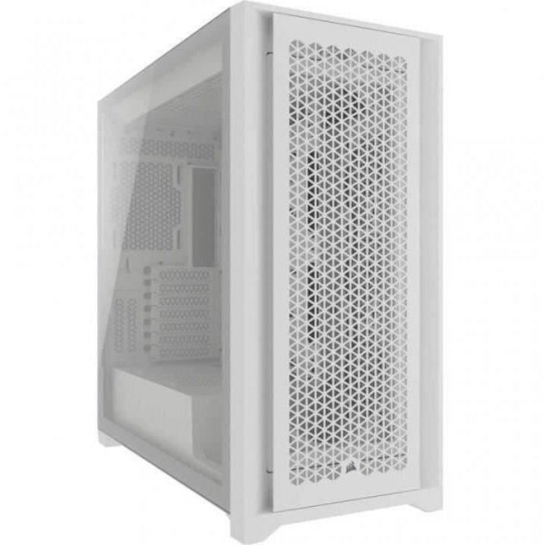 PC-fodral - CORSAIR - 5000D CORE AIRFLOW - ATX Mid-tower - Optimerat luftflöde frontpanel - Vit - (CC-9011262-WW) Vit