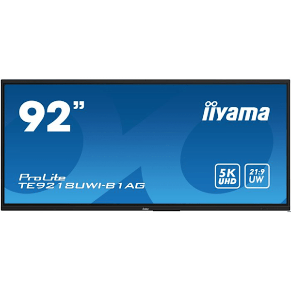 LCD-skärm - iiyama - ProLite TE9218UWI-B1AG - 92 tum - 5K - Multitouch pekskärm Svart