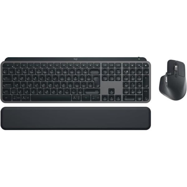 Tangentbord - Logitech - MX Keys S Combo - Grafit - US International QWERTY - Trådlös grafit