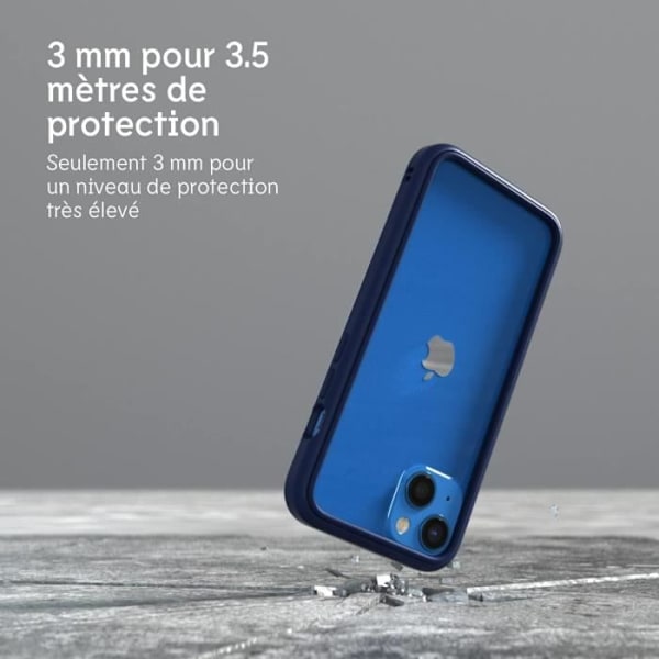 RhinoShield Bumper Case Kompatibel med iPhone 13 Mini CrashGuard NX - Anpassningsbar Tunn Skydd - Svart Svart