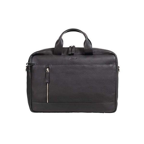 Alassio 47034 Tiger Axelväska i äkta läder med vadderat 15" laptopfack och privat fack