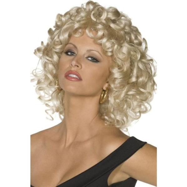 Sandy wig sista scenen Grease License One Size - Smiffy's - Unisex - Barn - Svart Gul