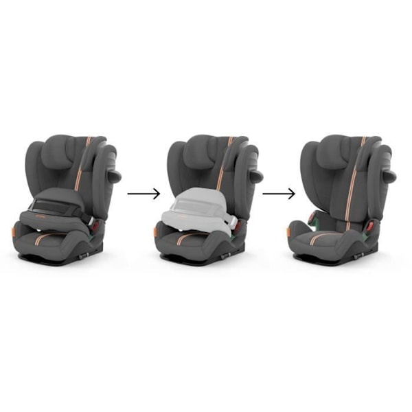 Pallas G i-Size Plus Bilbarnstol - Grupp 1/2/3 - Lava Grey - CYBEX Lava grå