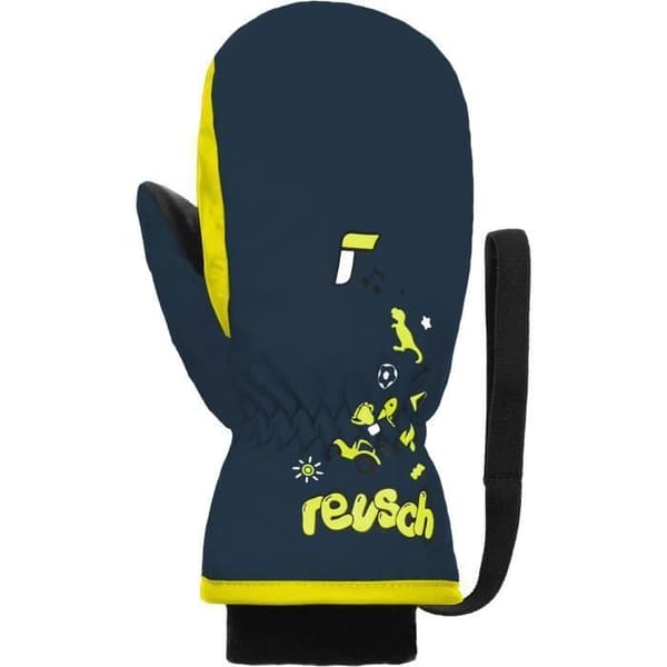 Reusch barnvantar - Reusch Klänning blå/säkerhetsgul tre