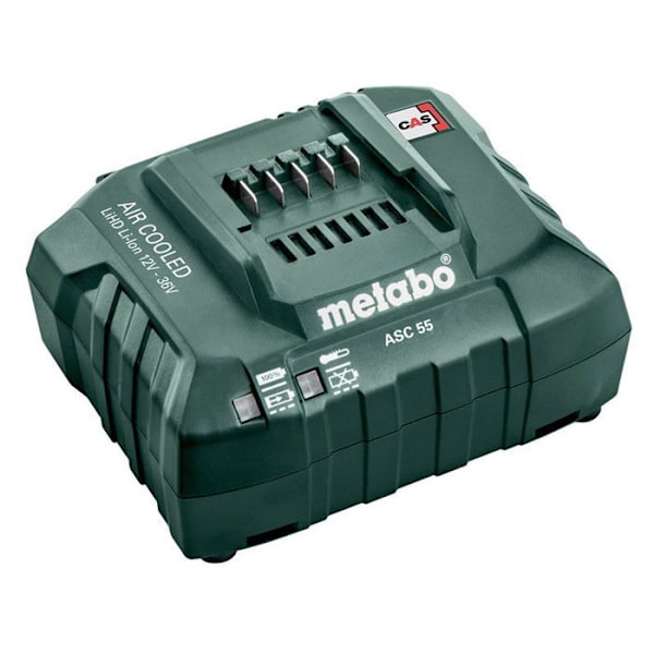 Häckseldriven - Metabo - AHS 18-55 V - 18V Batteri - 53 cm Blad - 2 x 4 Ah Li-Ion